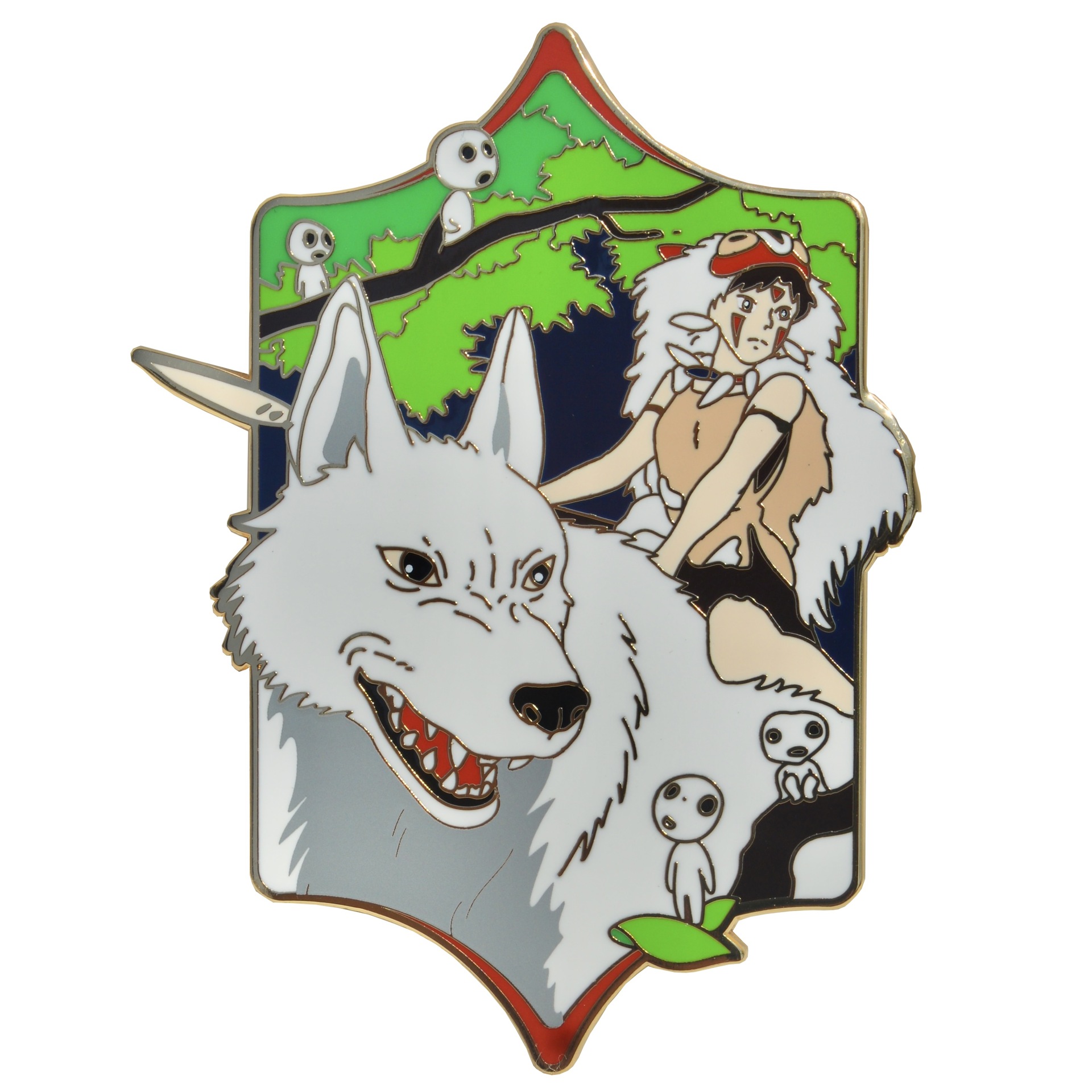 Anime Merchandise In Japanese - Anime Merchandise Mononoke Broche Prinses Metalen